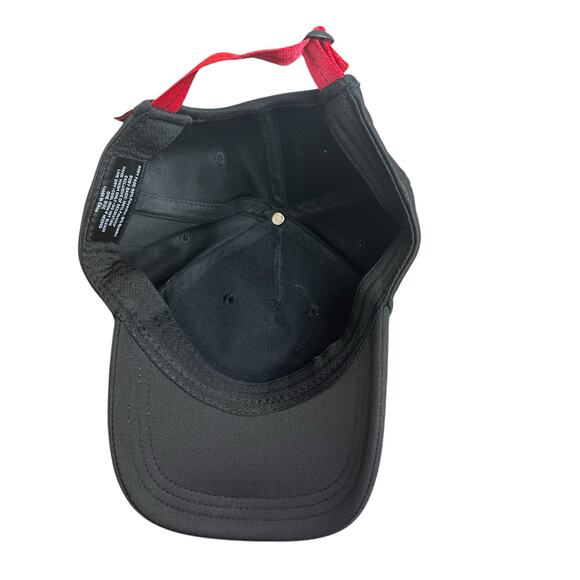 Peloton Black Adjustable Red Strap Baseball Cap One Size Unisex NWOT main image 9